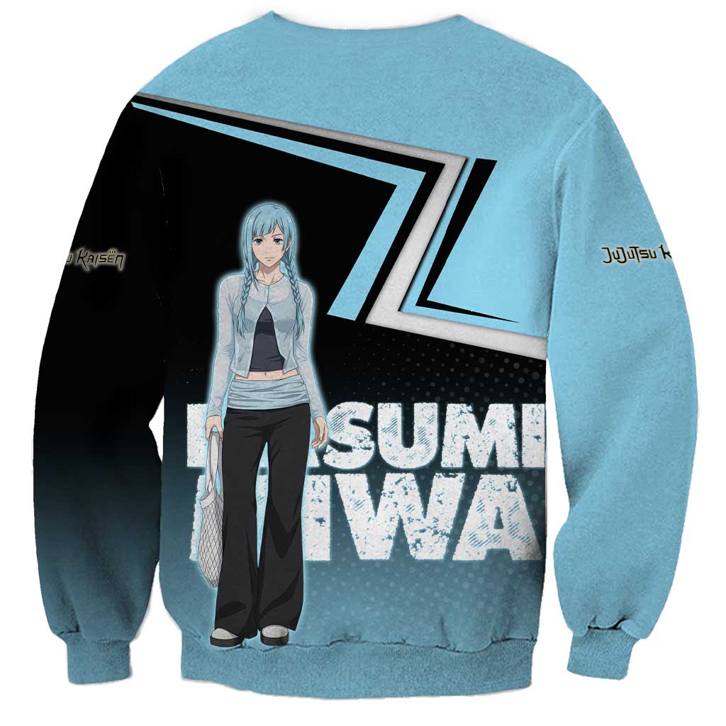 Kasumi Miwa Sweatshirt Blue Gradient Anime Style