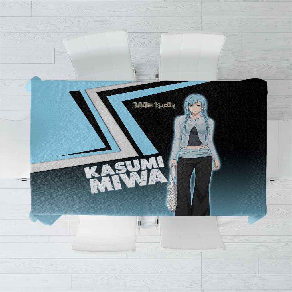 Kasumi Miwa Tablecloth Blue Gradient Anime Style