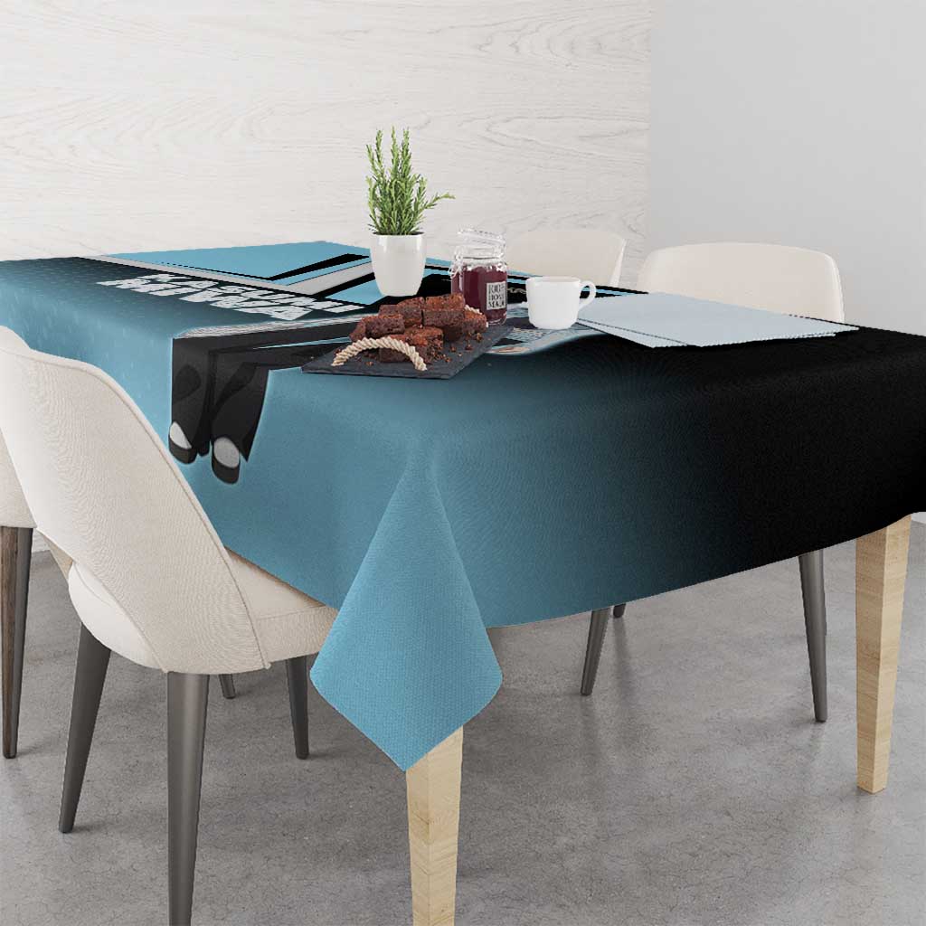 Kasumi Miwa Tablecloth Blue Gradient Anime Style