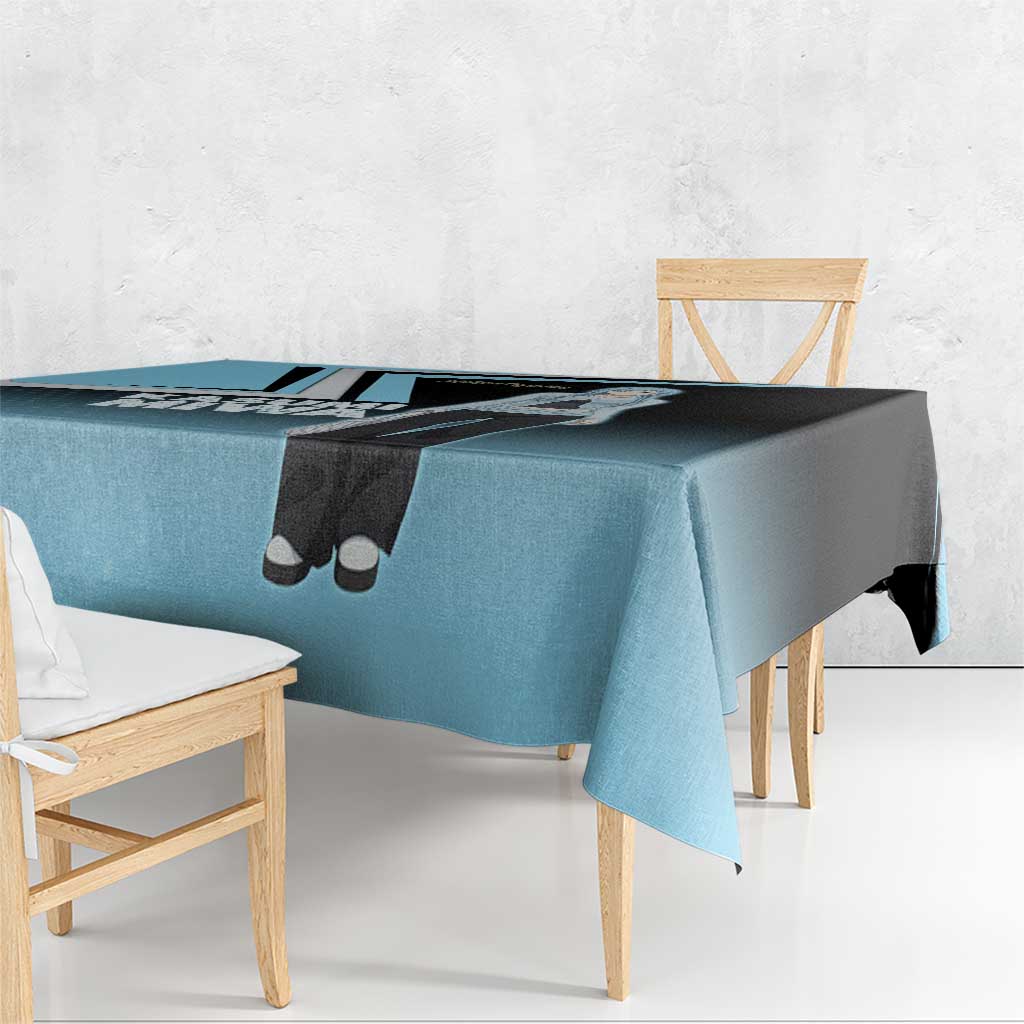Kasumi Miwa Tablecloth Blue Gradient Anime Style