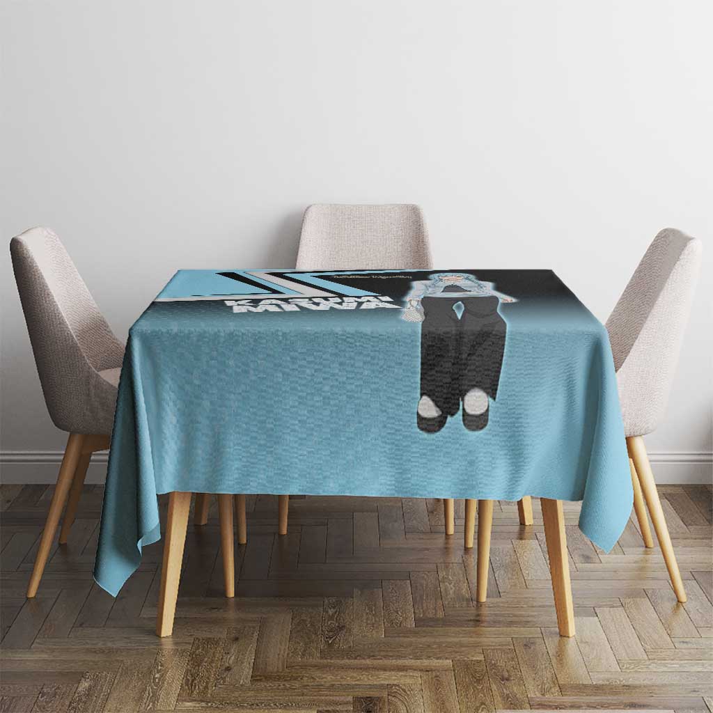 Kasumi Miwa Tablecloth Blue Gradient Anime Style