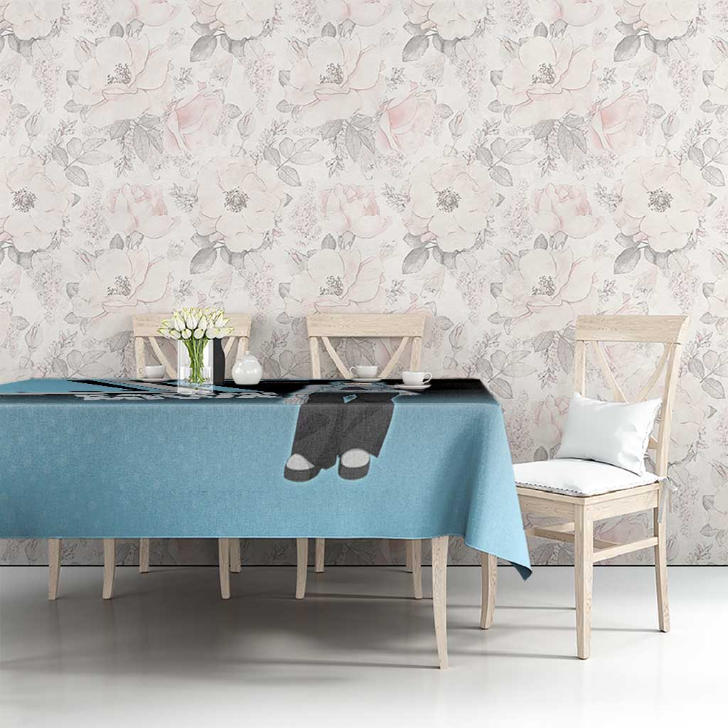 Kasumi Miwa Tablecloth Blue Gradient Anime Style