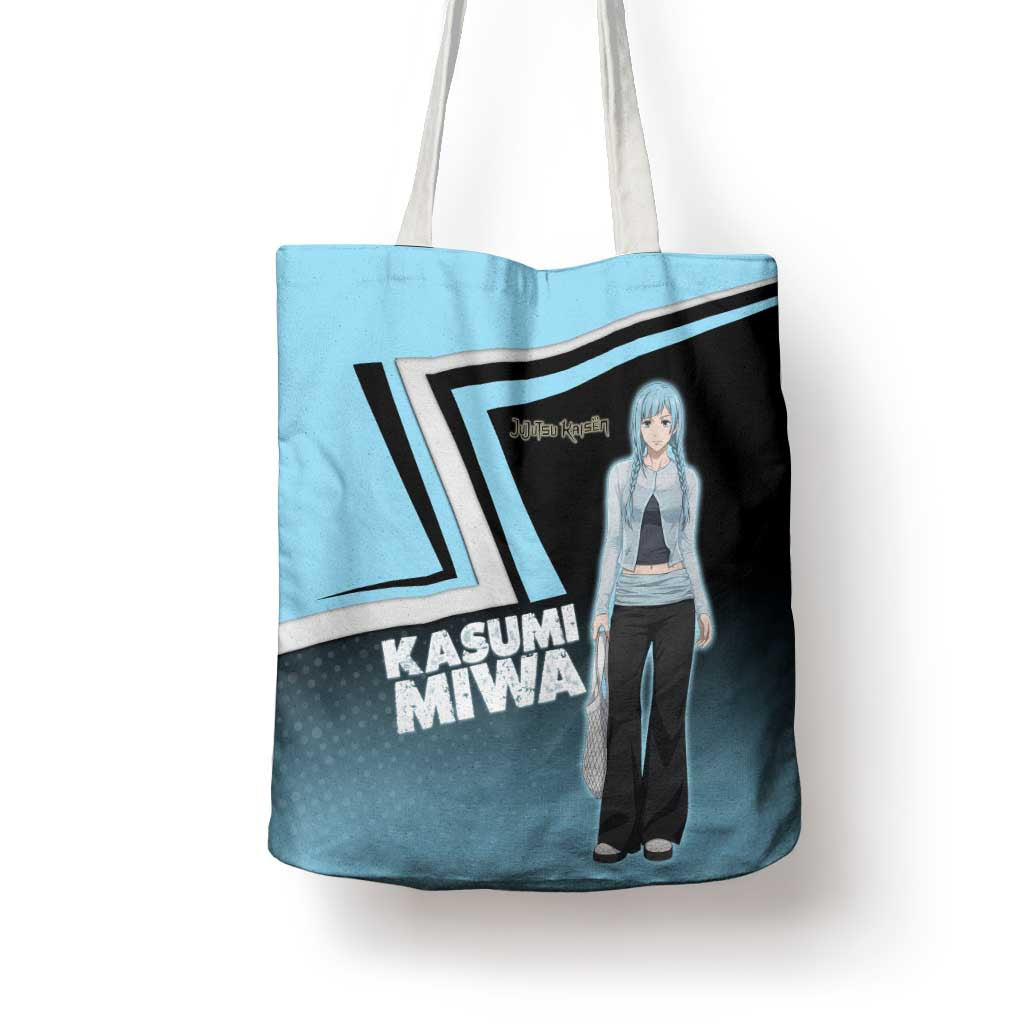 Kasumi Miwa Tote Bag Blue Gradient Anime Style