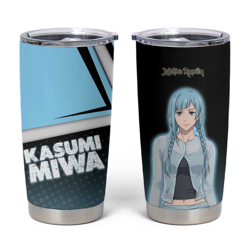 Kasumi Miwa Tumbler Cup Blue Gradient Anime Style
