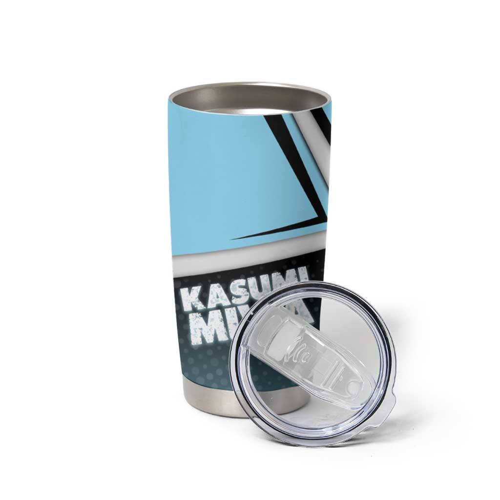 Kasumi Miwa Tumbler Cup Blue Gradient Anime Style