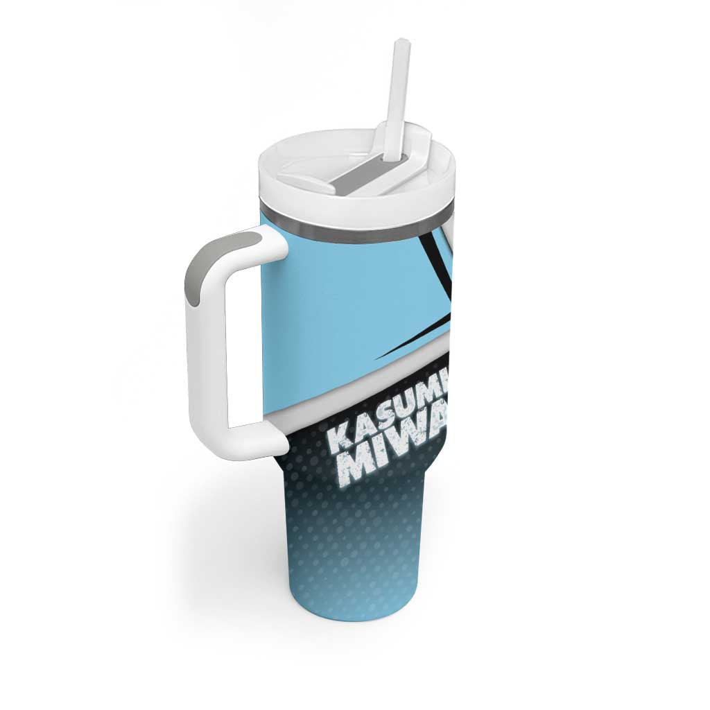 Kasumi Miwa Tumbler With Handle Blue Gradient Anime Style