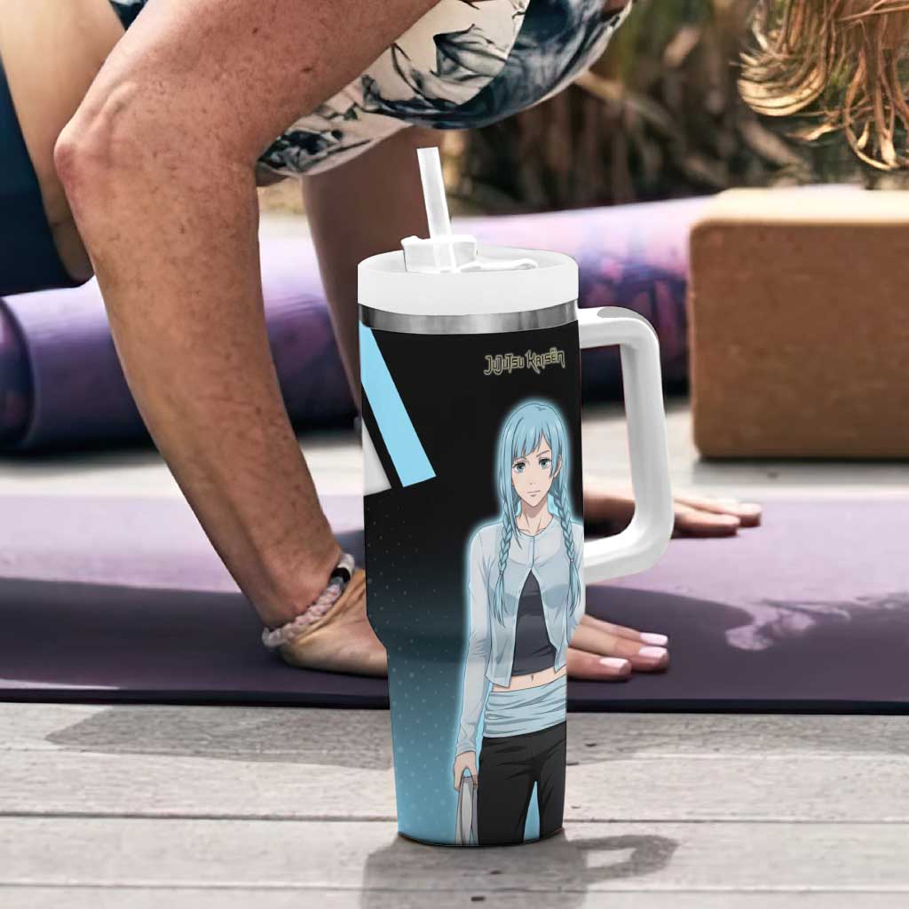 Kasumi Miwa Tumbler With Handle Blue Gradient Anime Style