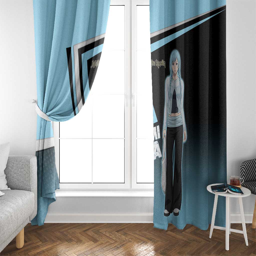 Kasumi Miwa Window Curtain Blue Gradient Anime Style