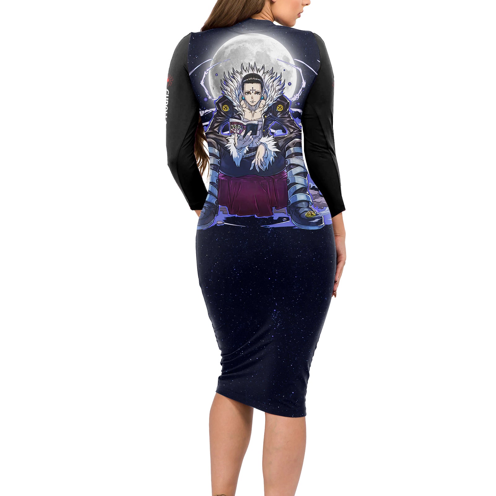 Chrollo Lucilfer Phantom Troupe - Anime Long Sleeve Bodycon Dress