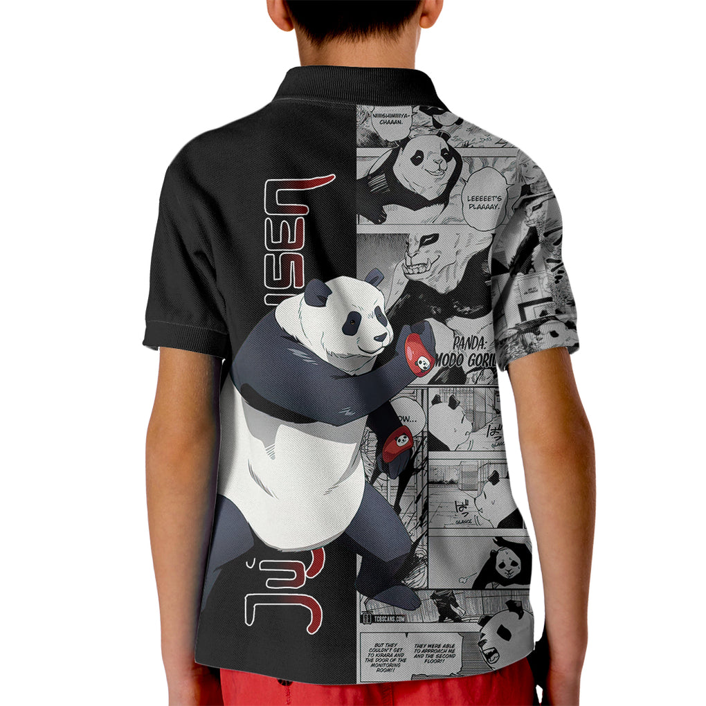 Panda Kid Polo Shirt Jujustu Kaisen