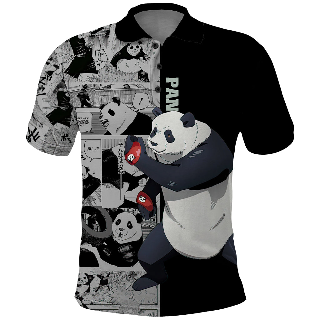 Panda Polo Shirt Jujustu Kaisen