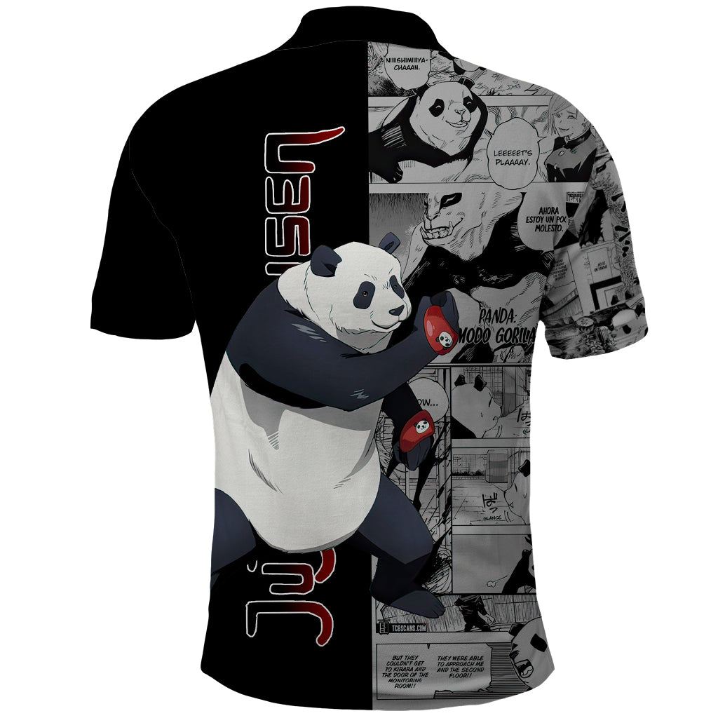 Panda Polo Shirt Jujustu Kaisen