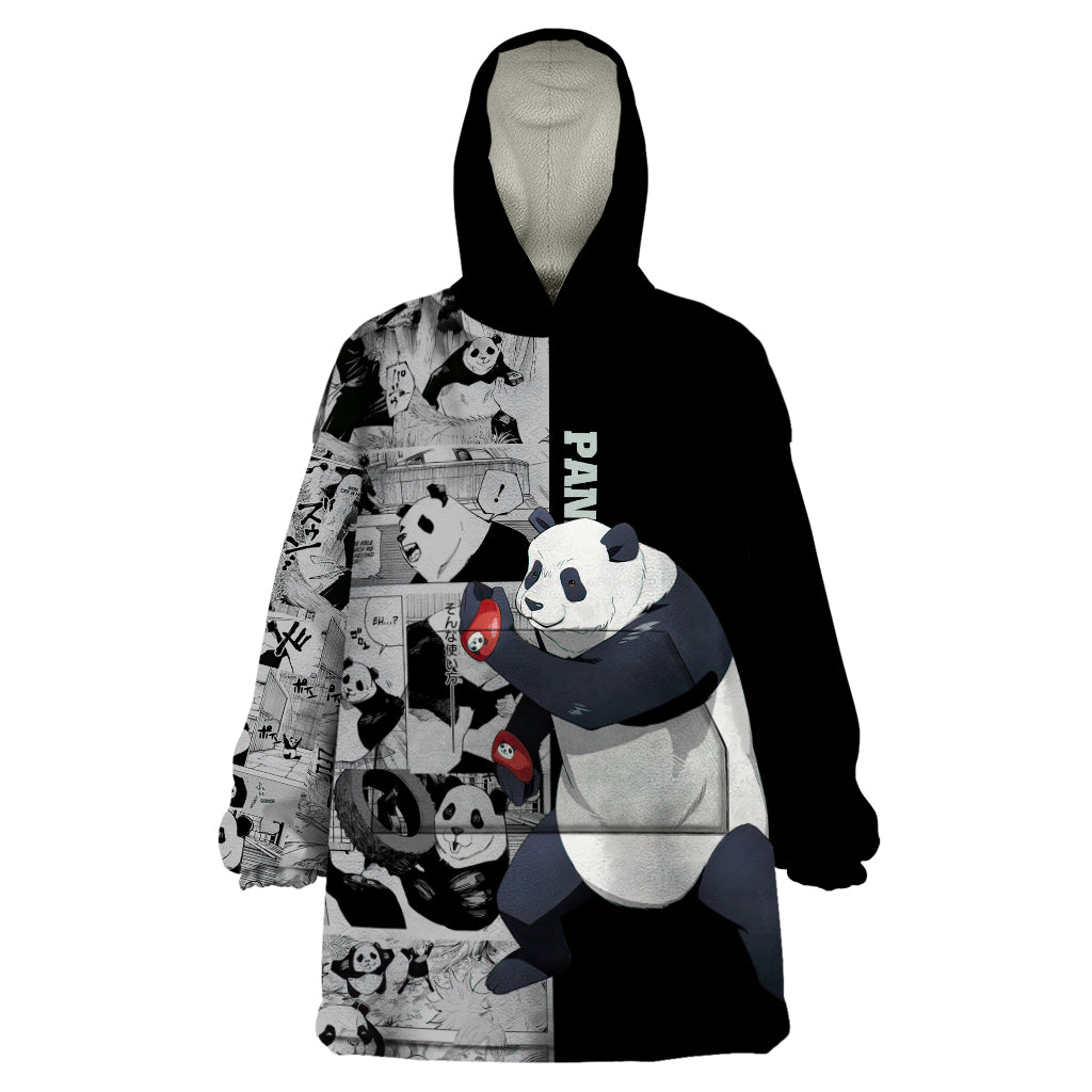 Panda Wearable Blanket Hoodie Jujustu Kaisen
