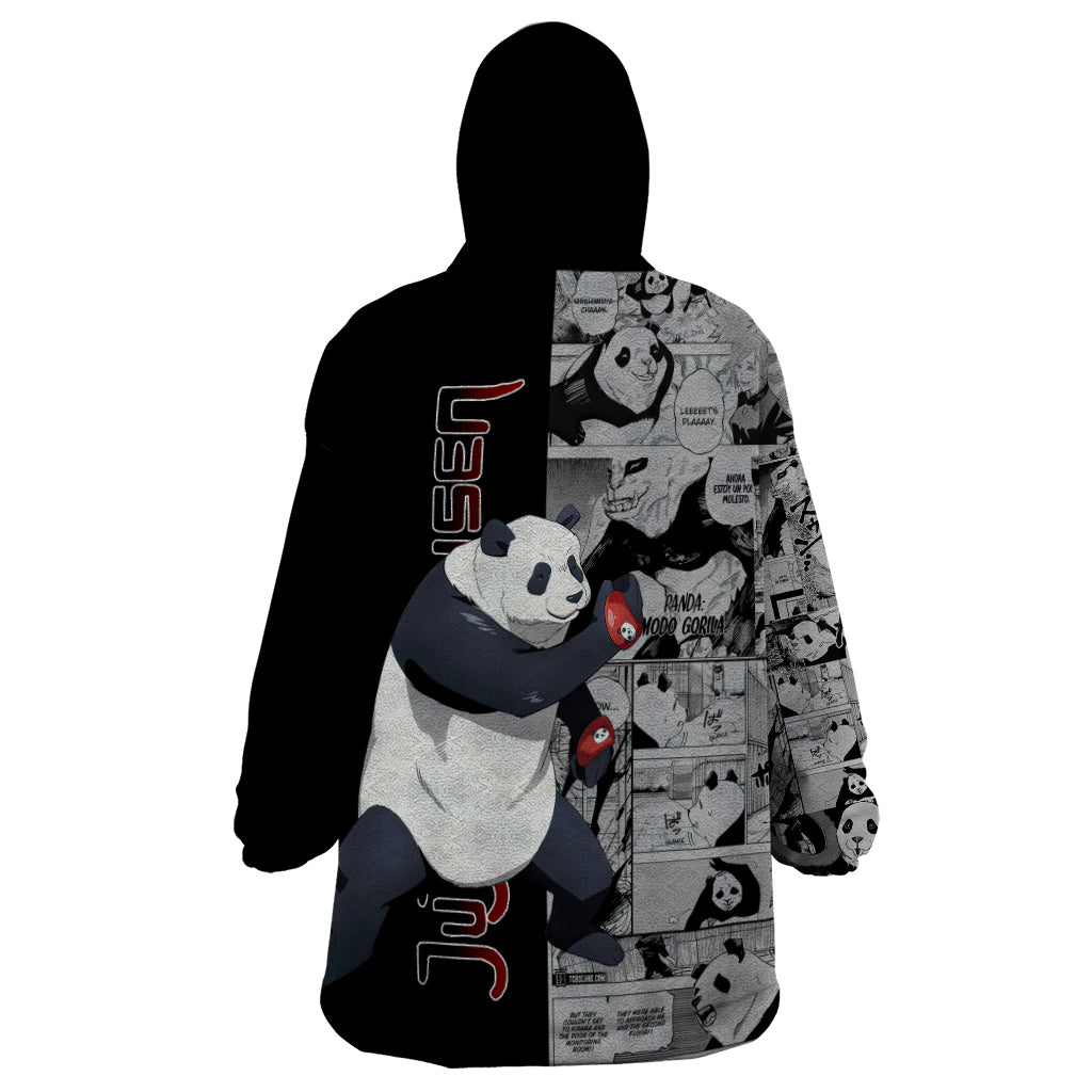 Panda Wearable Blanket Hoodie Jujustu Kaisen