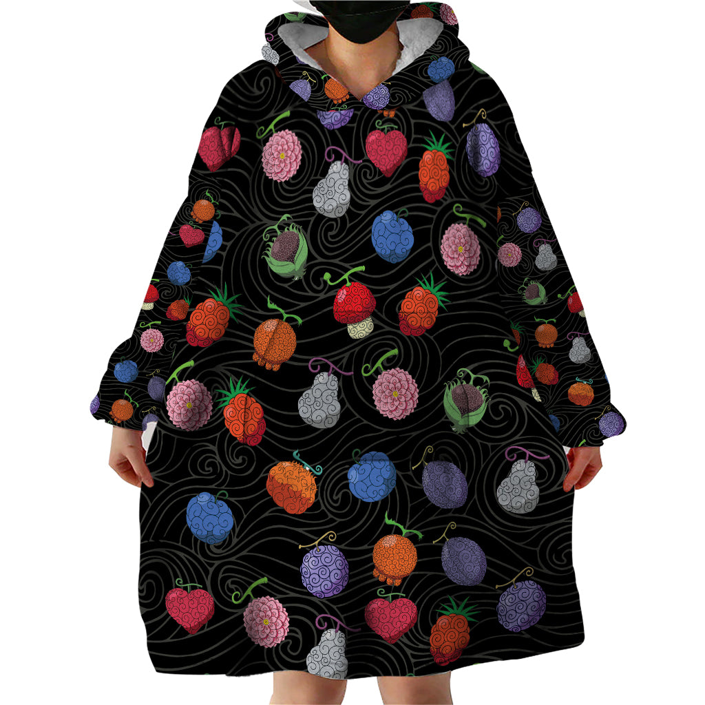 Devil Fruits Wearable Blanket Hoodie One Piece