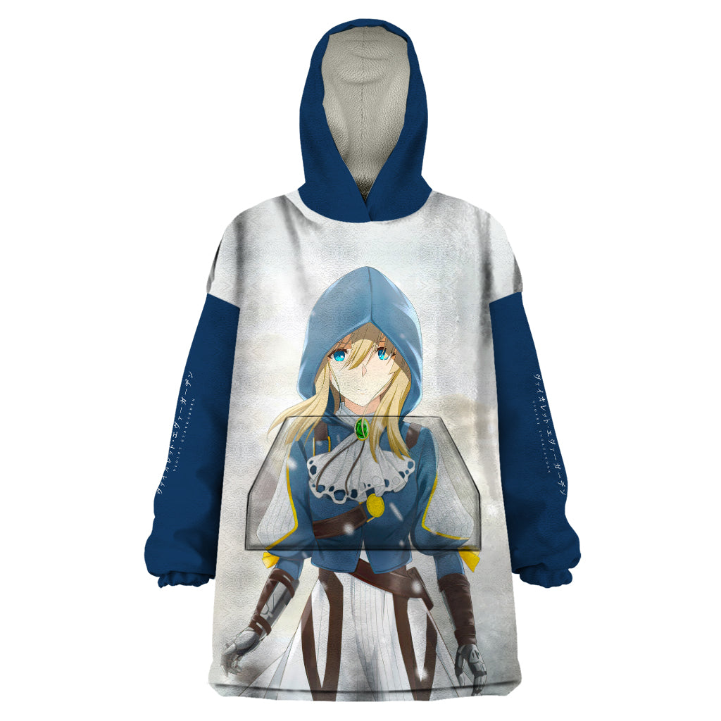 Violet Wearable Blanket Hoodie Violet Evergarden