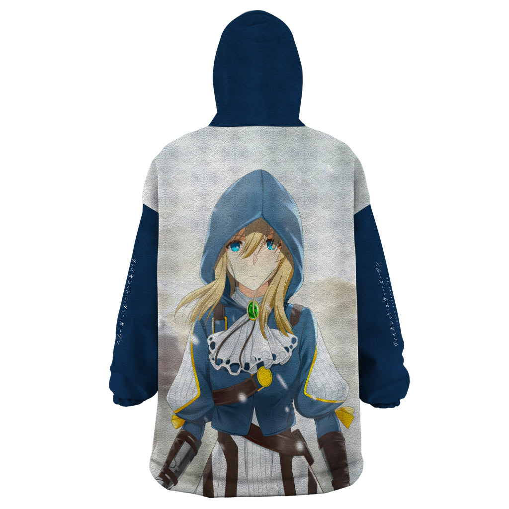 Violet Wearable Blanket Hoodie Violet Evergarden