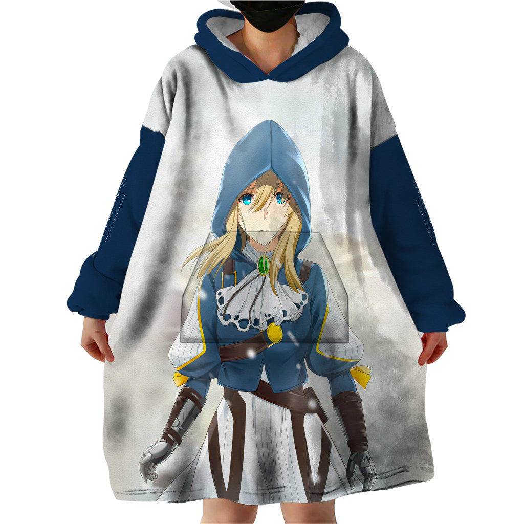 Violet Wearable Blanket Hoodie Violet Evergarden