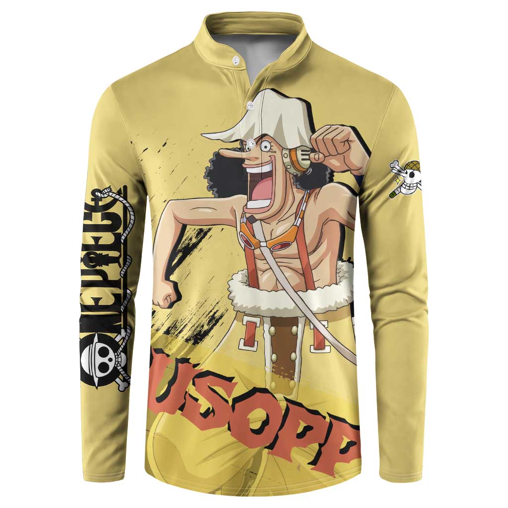 Usopp - One Piece Button Sweatshirt Anime Style