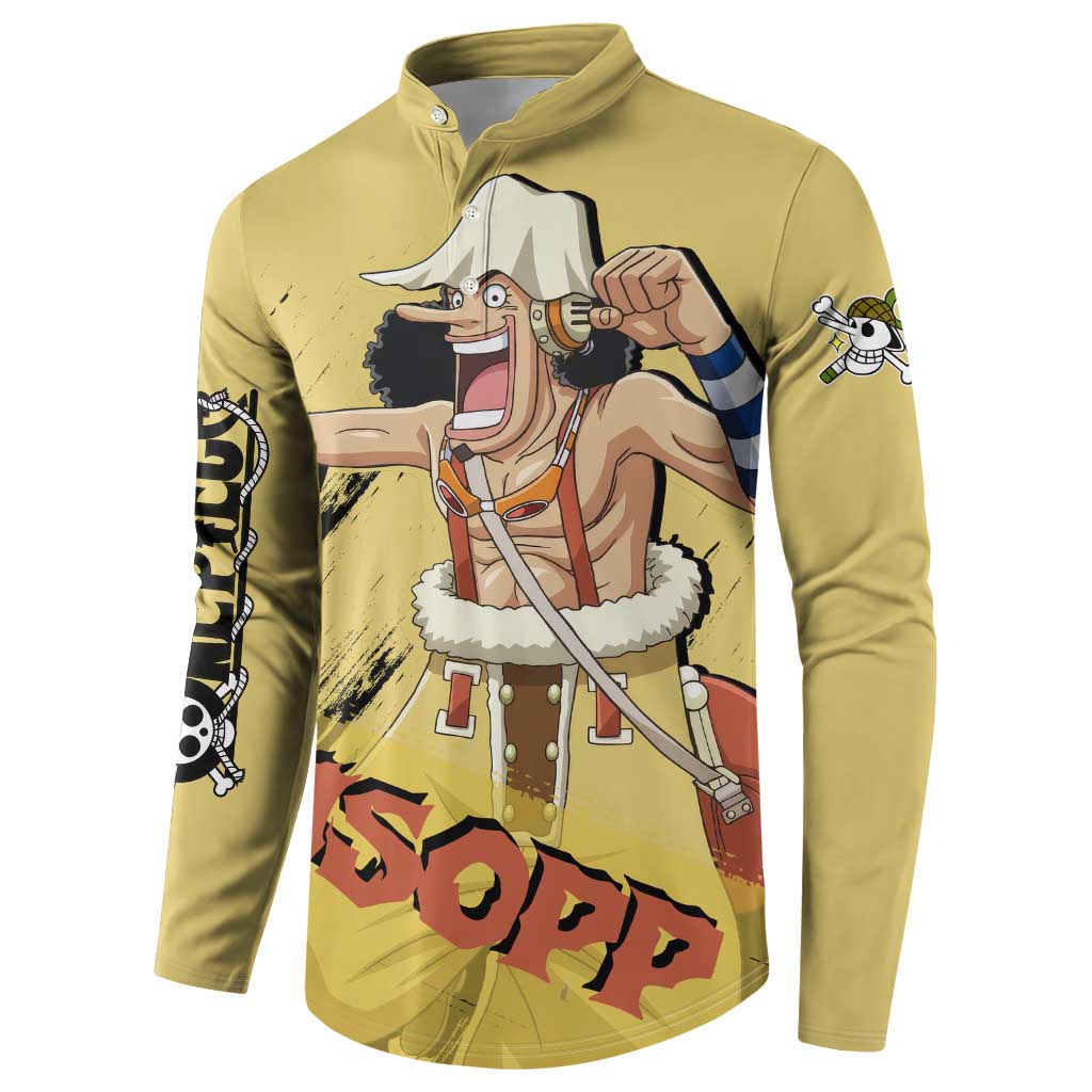 Usopp - One Piece Button Sweatshirt Anime Style
