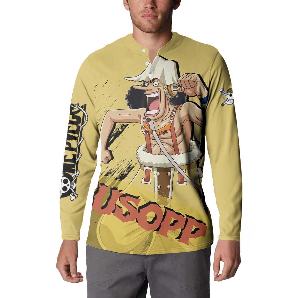 Usopp - One Piece Button Sweatshirt Anime Style