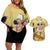 Usopp - One Piece Couples Matching Off Shoulder Short Dress and Hawaiian Shirt Anime Style