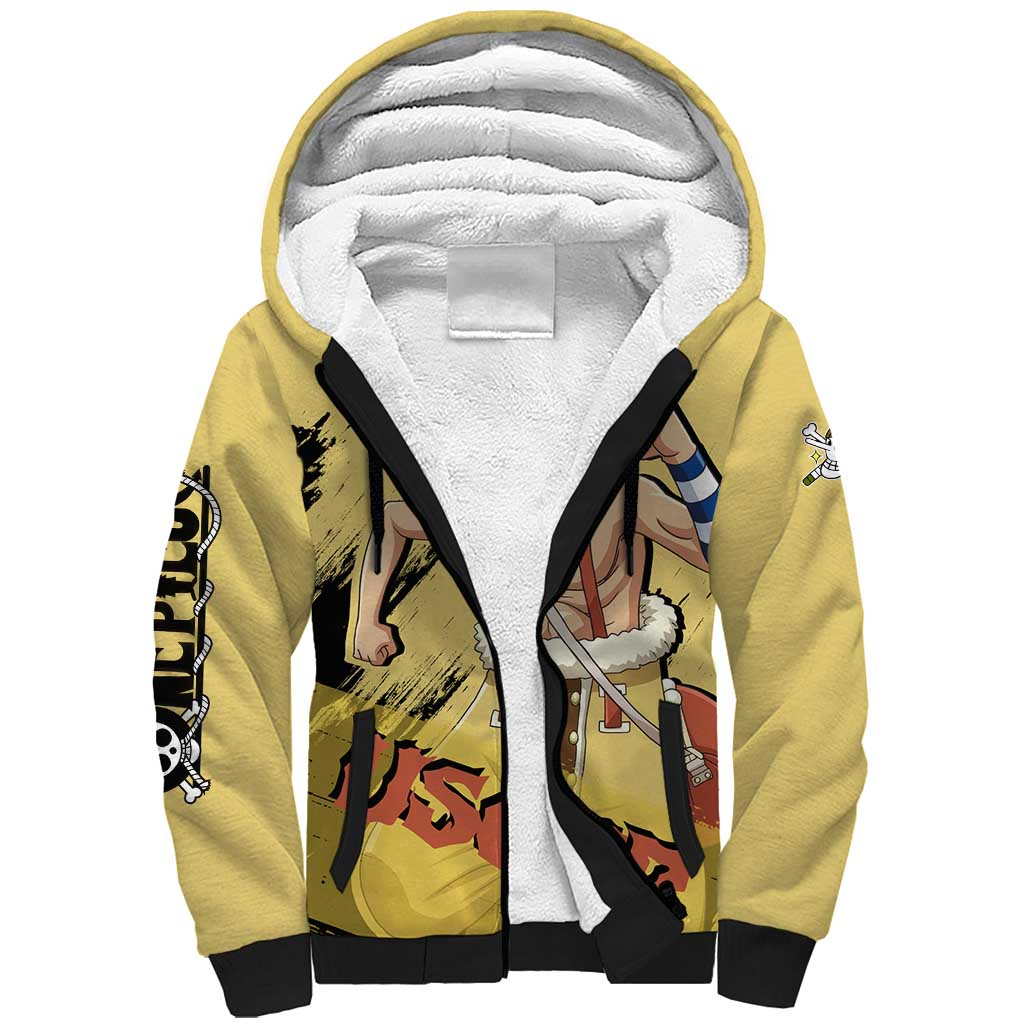 Usopp - One Piece Sherpa Hoodie Anime Style