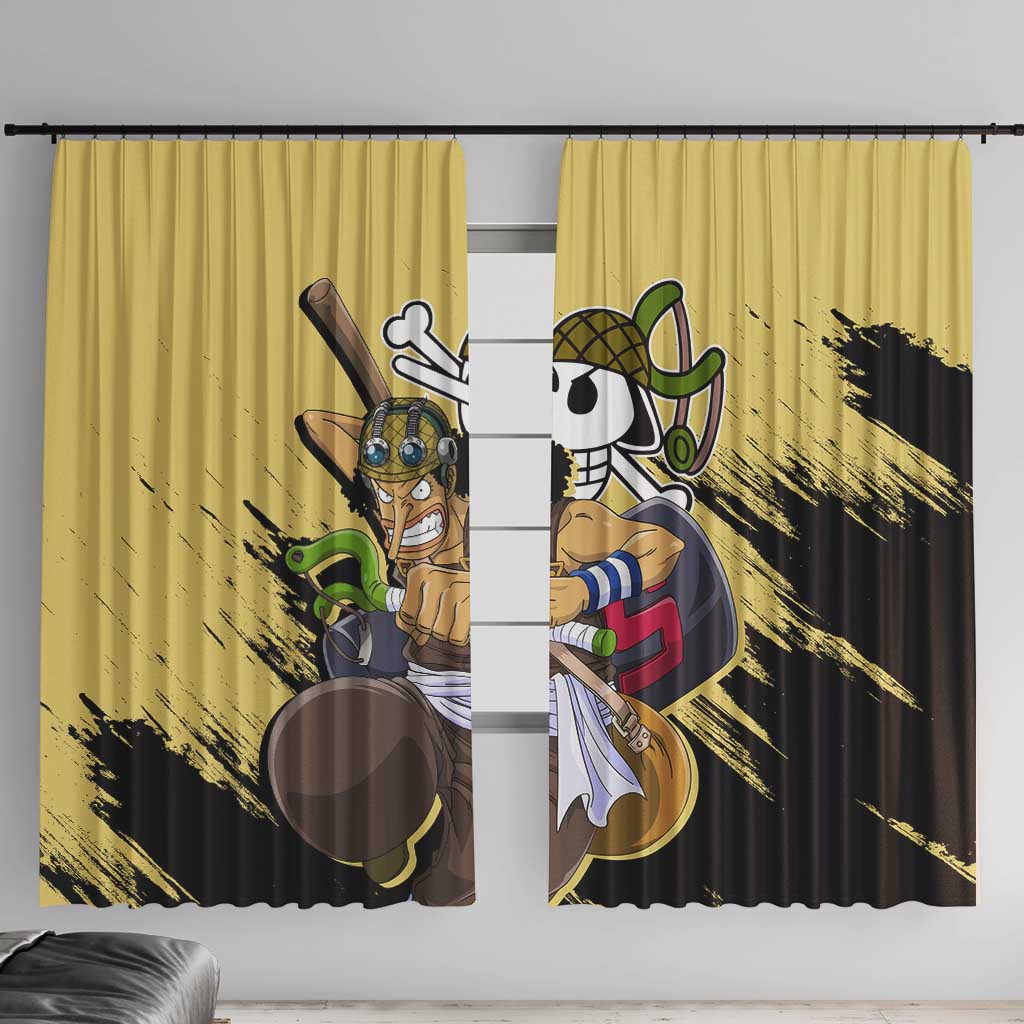 Usopp - One Piece Window Curtain Anime Style