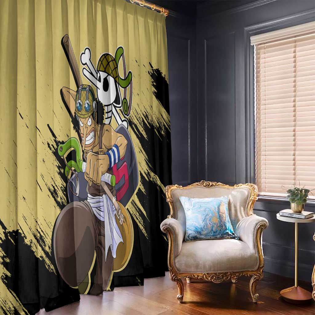 Usopp - One Piece Window Curtain Anime Style