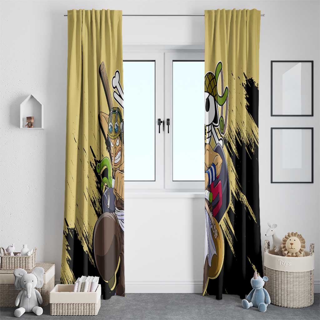 Usopp - One Piece Window Curtain Anime Style