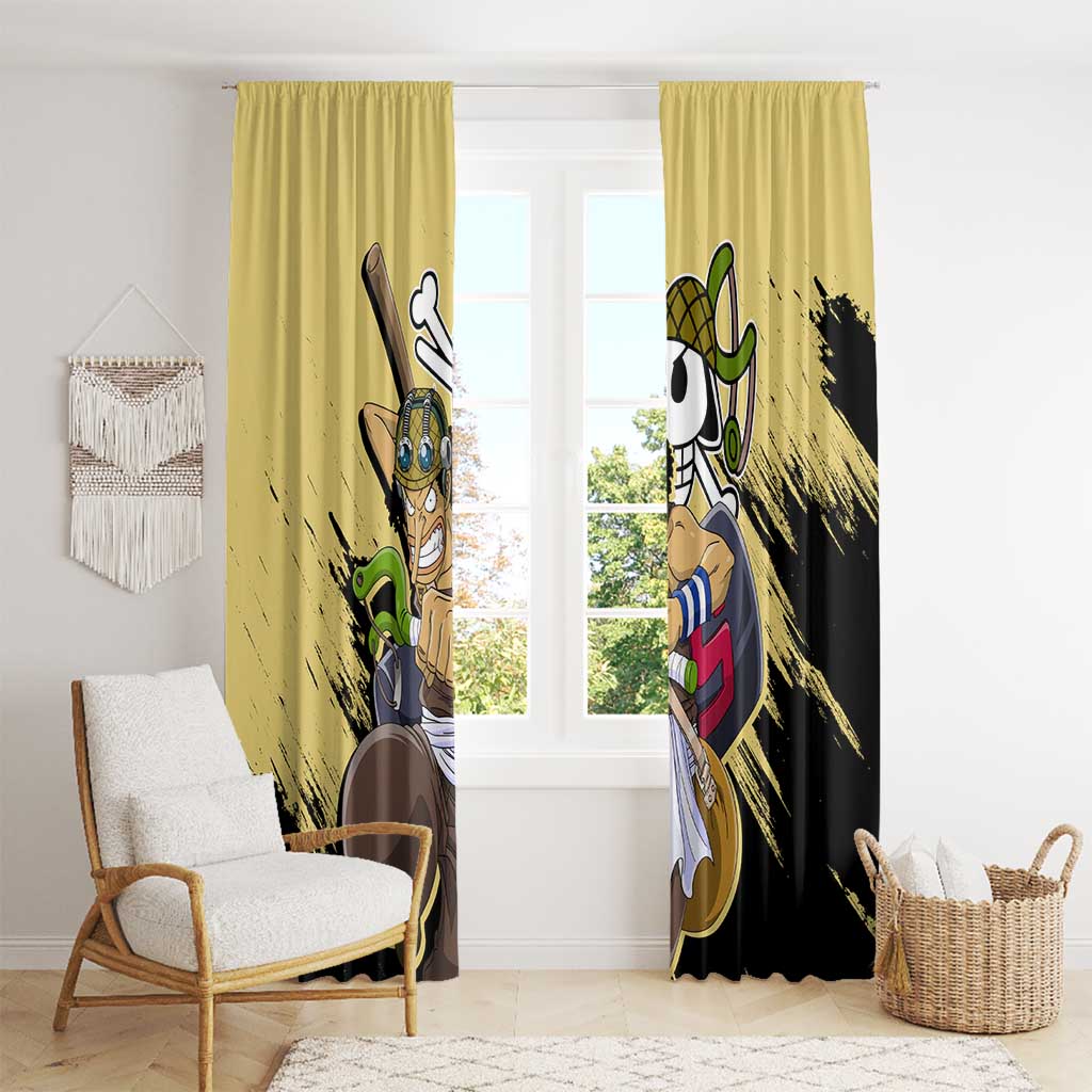 Usopp - One Piece Window Curtain Anime Style
