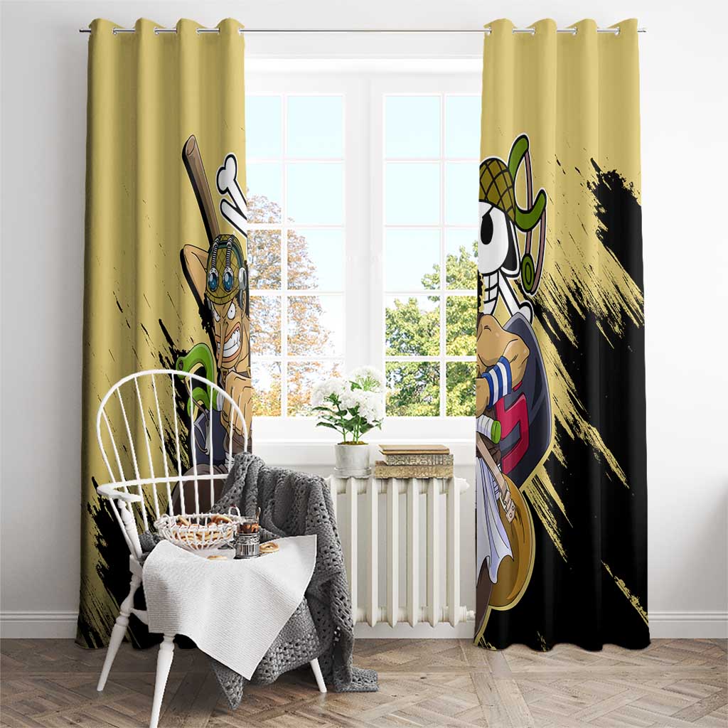 Usopp - One Piece Window Curtain Anime Style