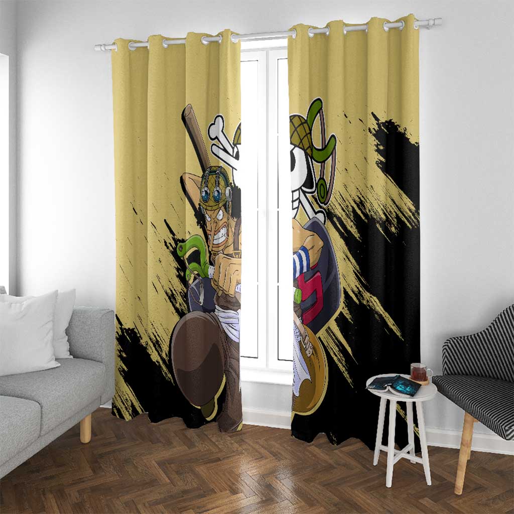 Usopp - One Piece Window Curtain Anime Style