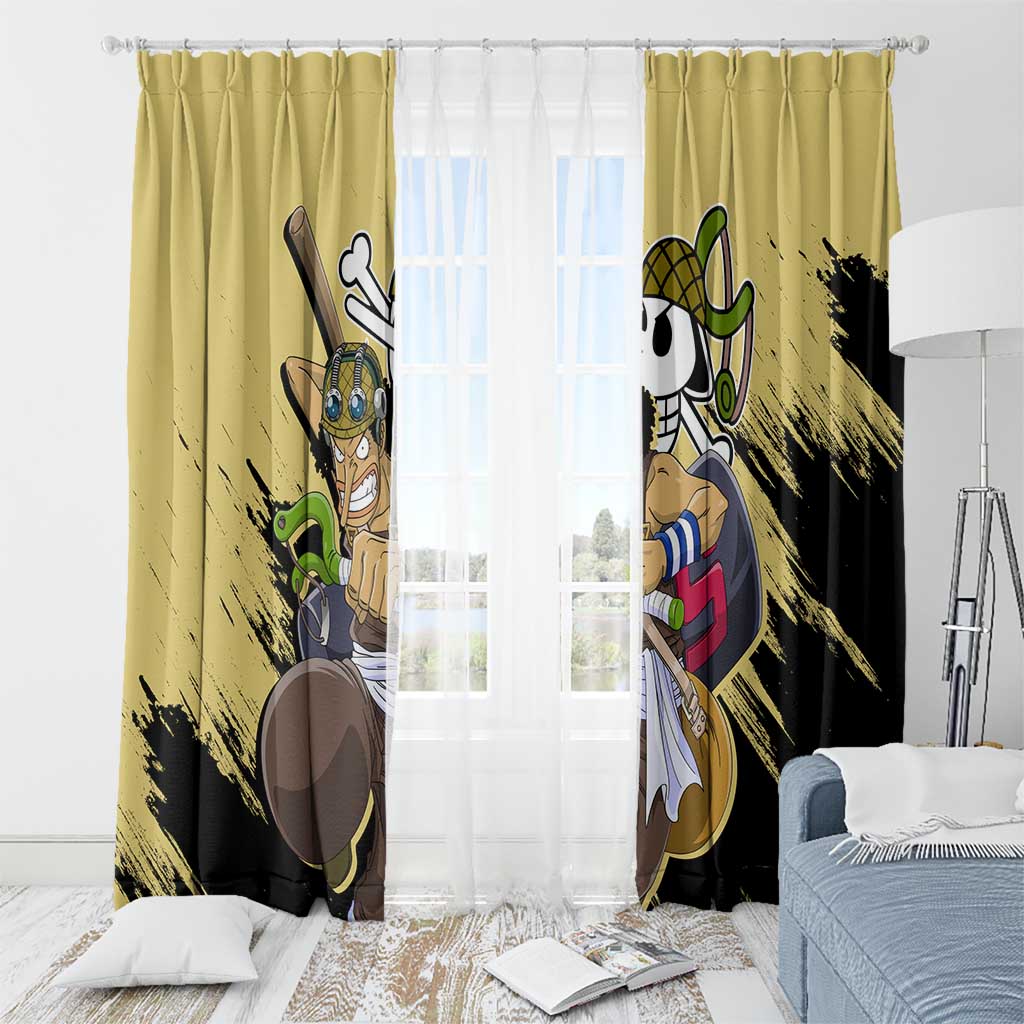 Usopp - One Piece Window Curtain Anime Style