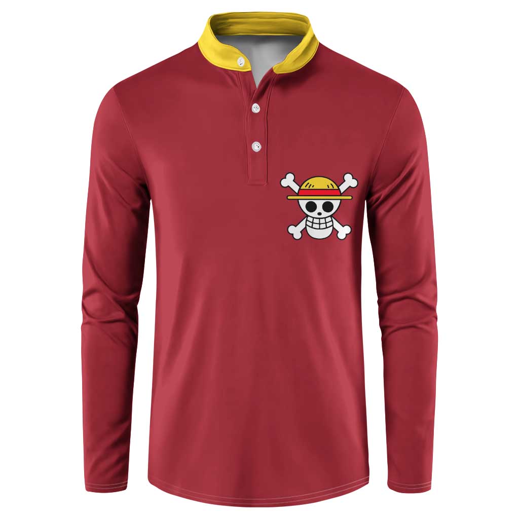 Monkey D. Luffy - One Piece Button Sweatshirt Anime Uniform Style