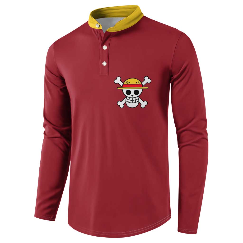 Monkey D. Luffy - One Piece Button Sweatshirt Anime Uniform Style