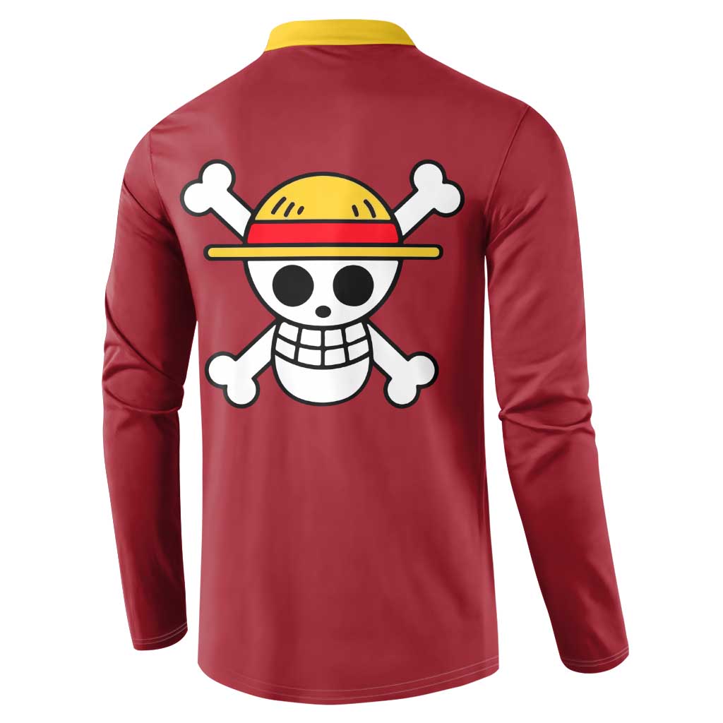 Monkey D. Luffy - One Piece Button Sweatshirt Anime Uniform Style