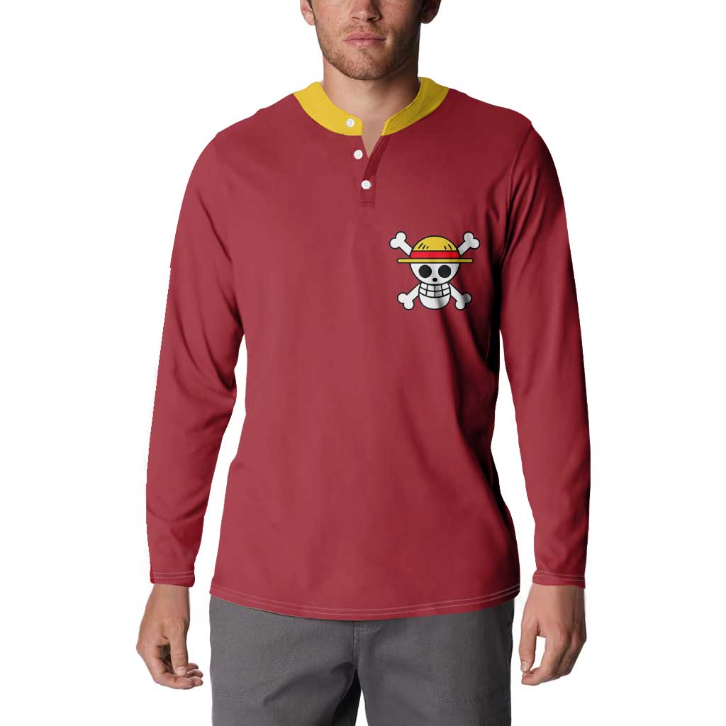 Monkey D. Luffy - One Piece Button Sweatshirt Anime Uniform Style