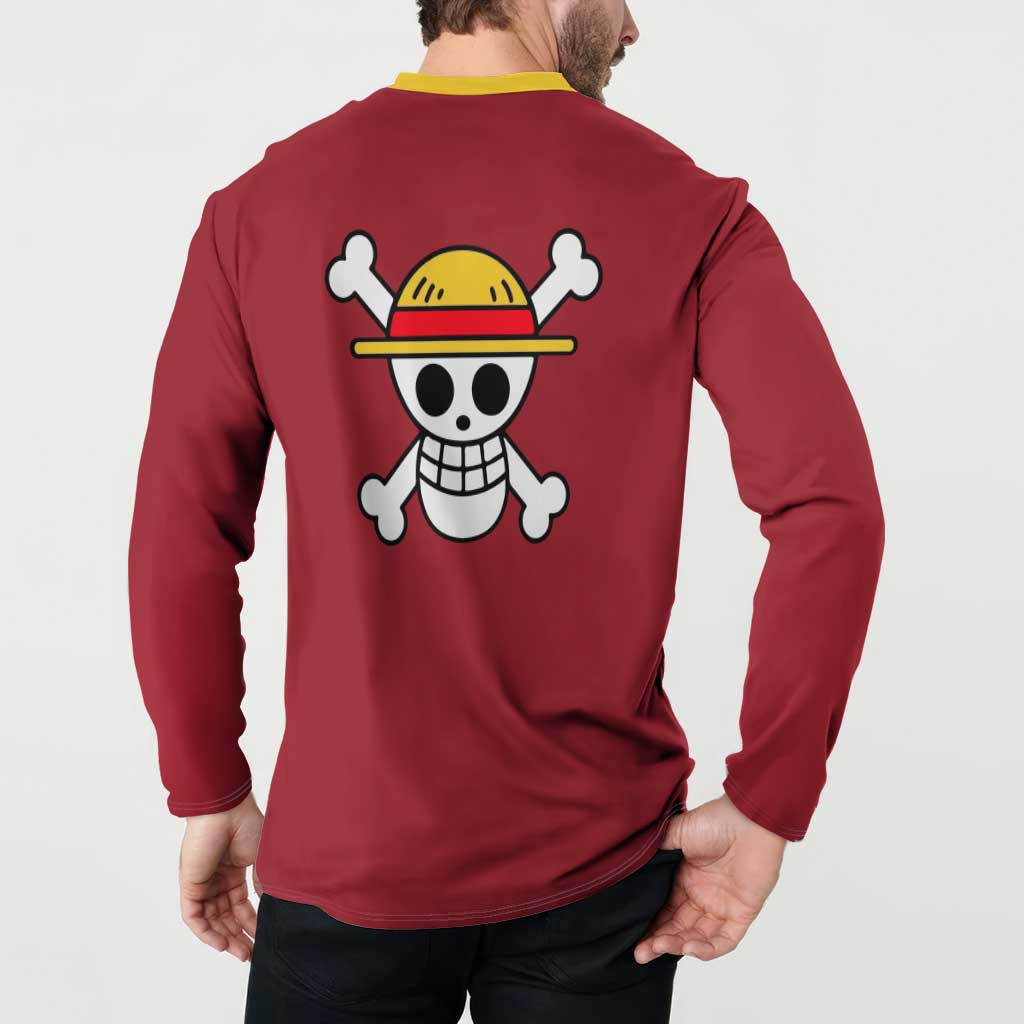Monkey D. Luffy - One Piece Button Sweatshirt Anime Uniform Style