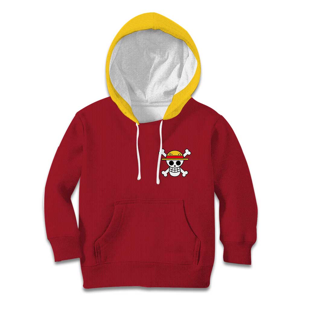 Monkey D. Luffy - One Piece Kid Hoodie Anime Uniform Style