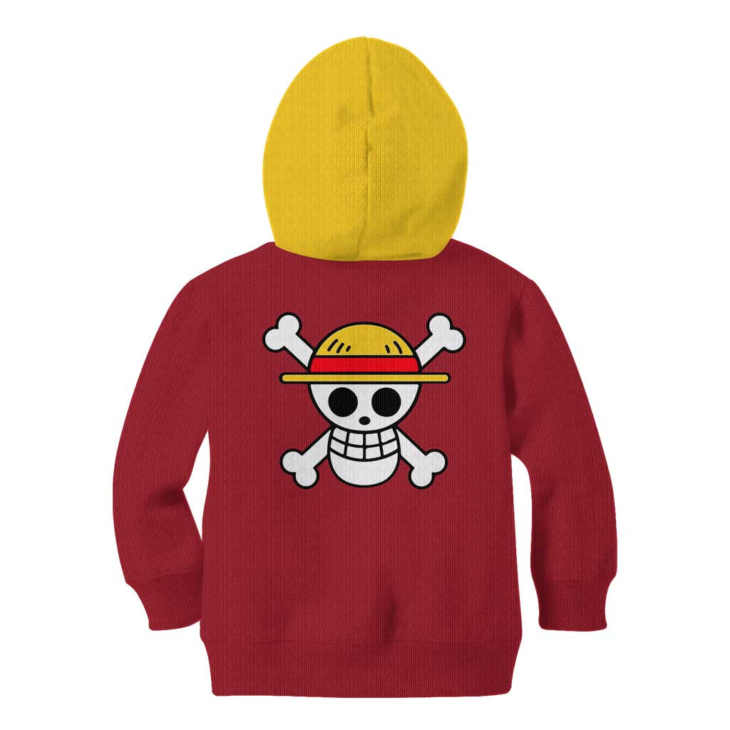 Monkey D. Luffy - One Piece Kid Hoodie Anime Uniform Style