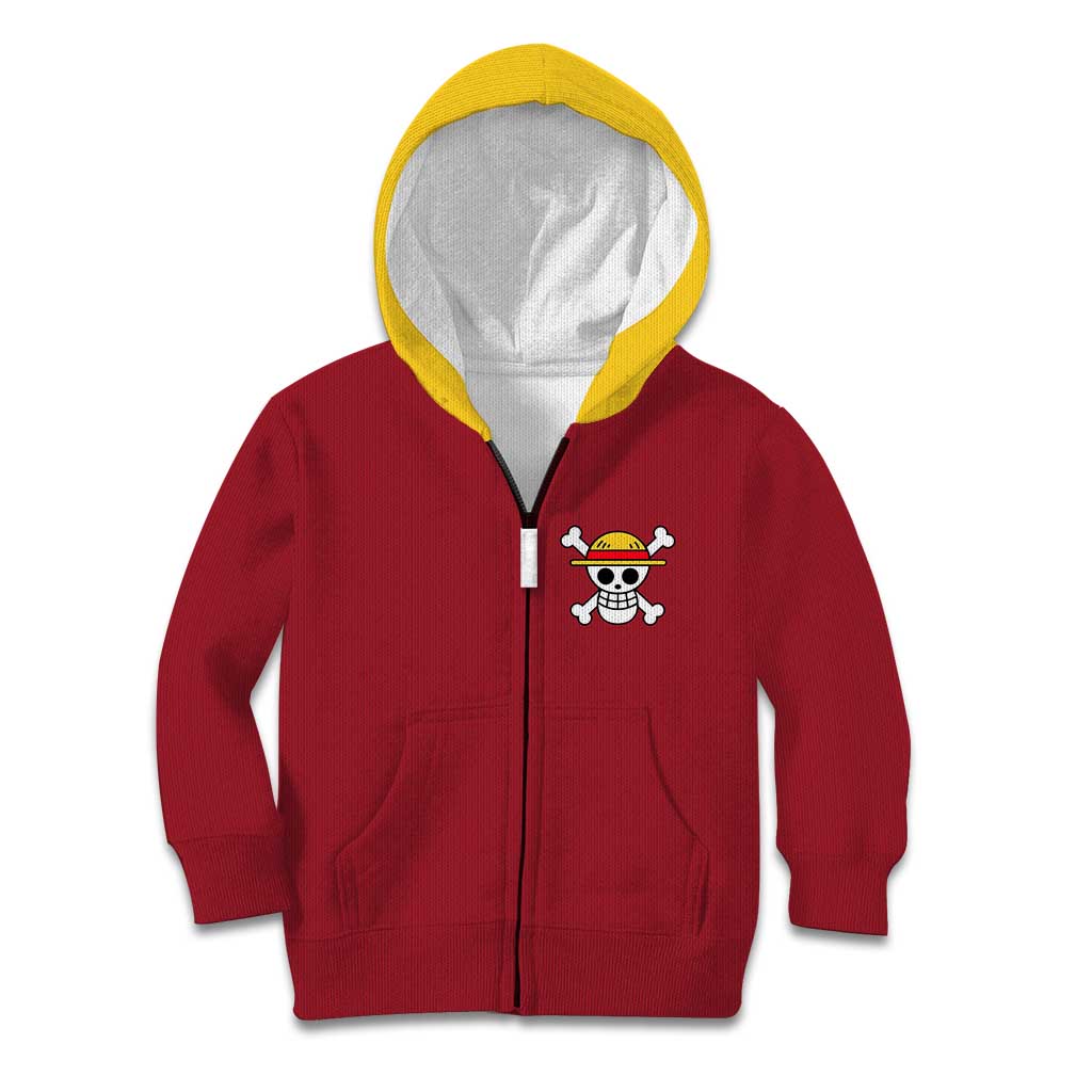 Monkey D. Luffy - One Piece Kid Hoodie Anime Uniform Style