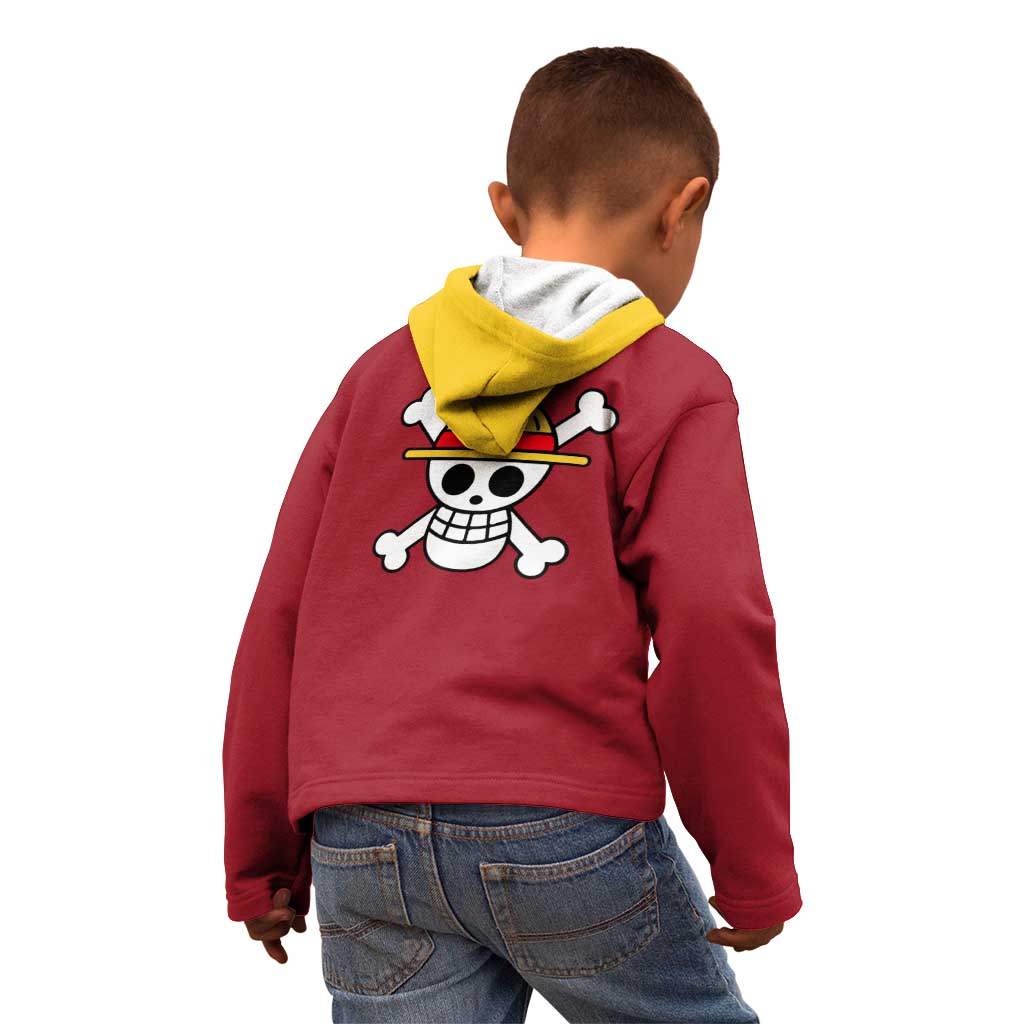 Monkey D. Luffy - One Piece Kid Hoodie Anime Uniform Style