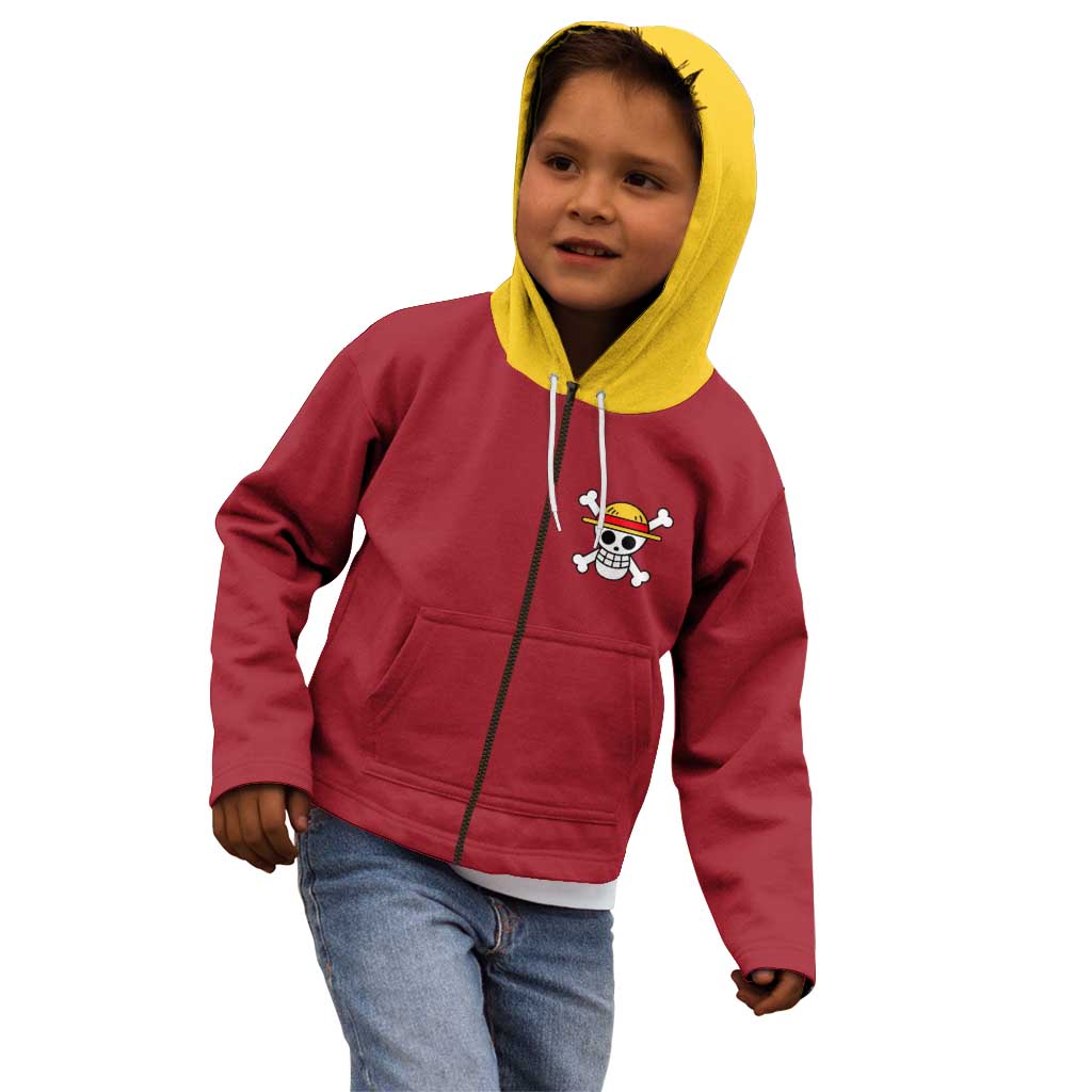 Monkey D. Luffy - One Piece Kid Hoodie Anime Uniform Style