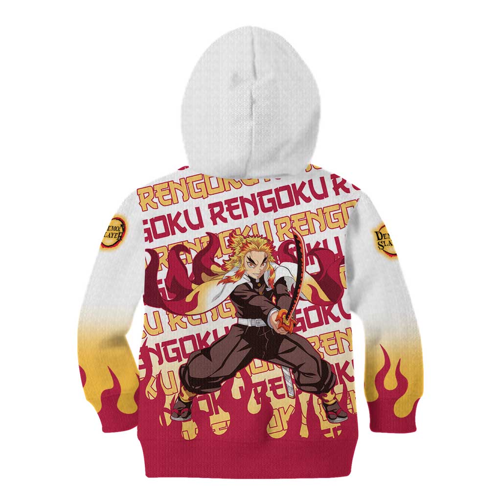 Kyojuro Rengoku - Demon Slayer Kid Hoodie Anime Mix Pattern Style