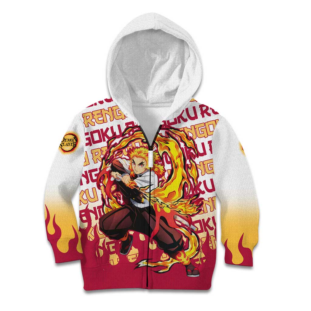 Kyojuro Rengoku - Demon Slayer Kid Hoodie Anime Mix Pattern Style