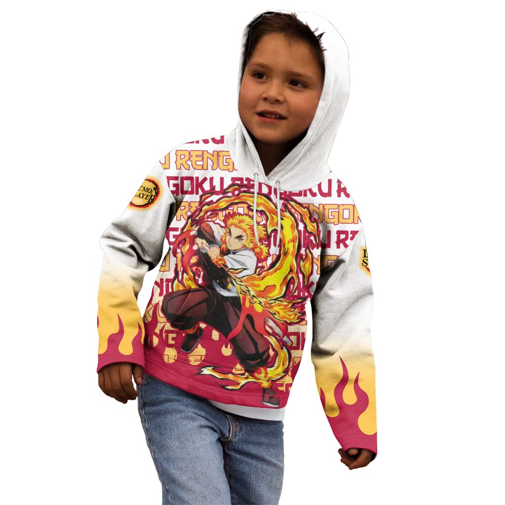Kyojuro Rengoku - Demon Slayer Kid Hoodie Anime Mix Pattern Style