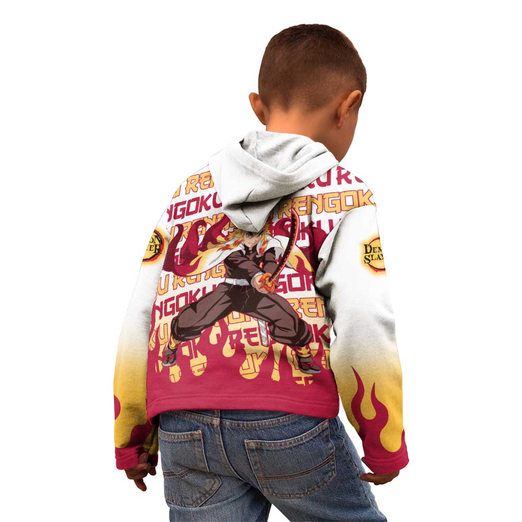 Kyojuro Rengoku - Demon Slayer Kid Hoodie Anime Mix Pattern Style