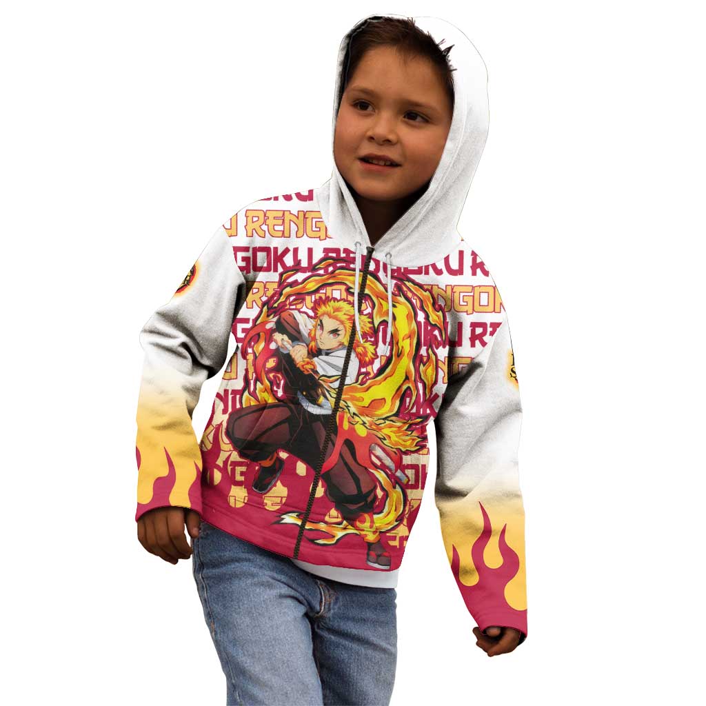Kyojuro Rengoku - Demon Slayer Kid Hoodie Anime Mix Pattern Style