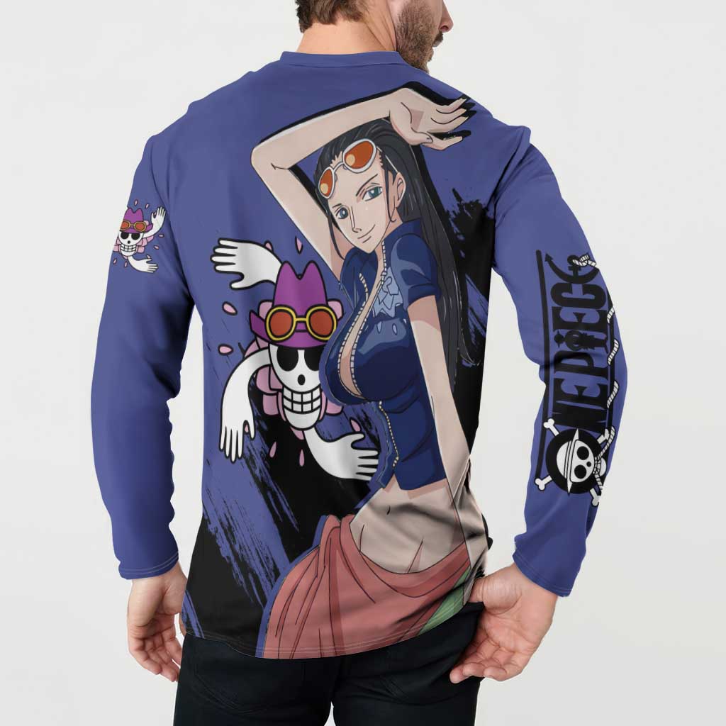 Nico Robin - One Piece Button Sweatshirt Anime Style